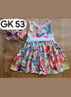 Multi Colour GURUKRUPA Girls Party Wear Kids Frock Colllection GK-53